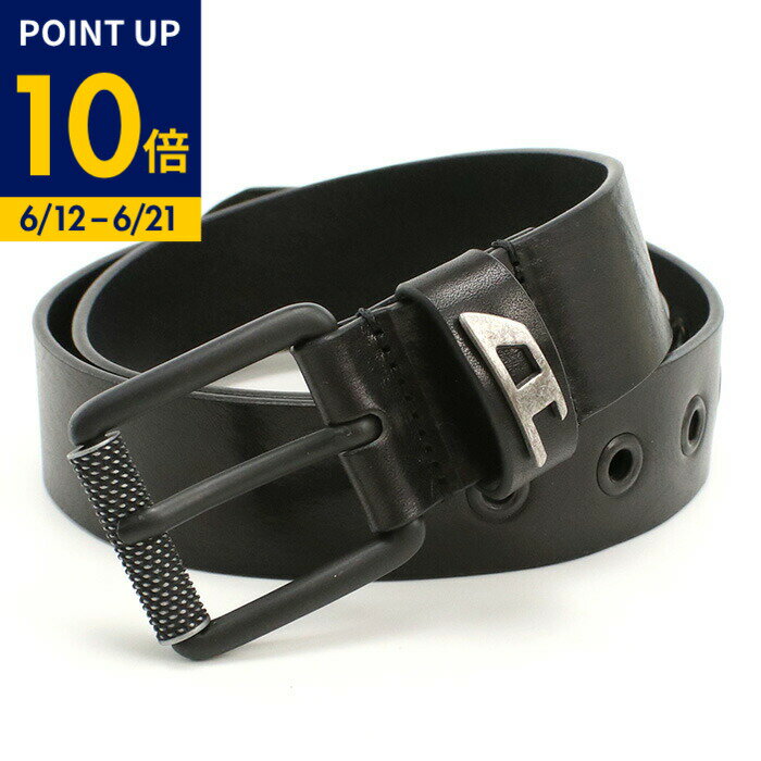 Rakuten - 【父の日ポイント10倍】DIESEL ディーゼル ベルト X09396 P1506 T8013 メンズ ブラック