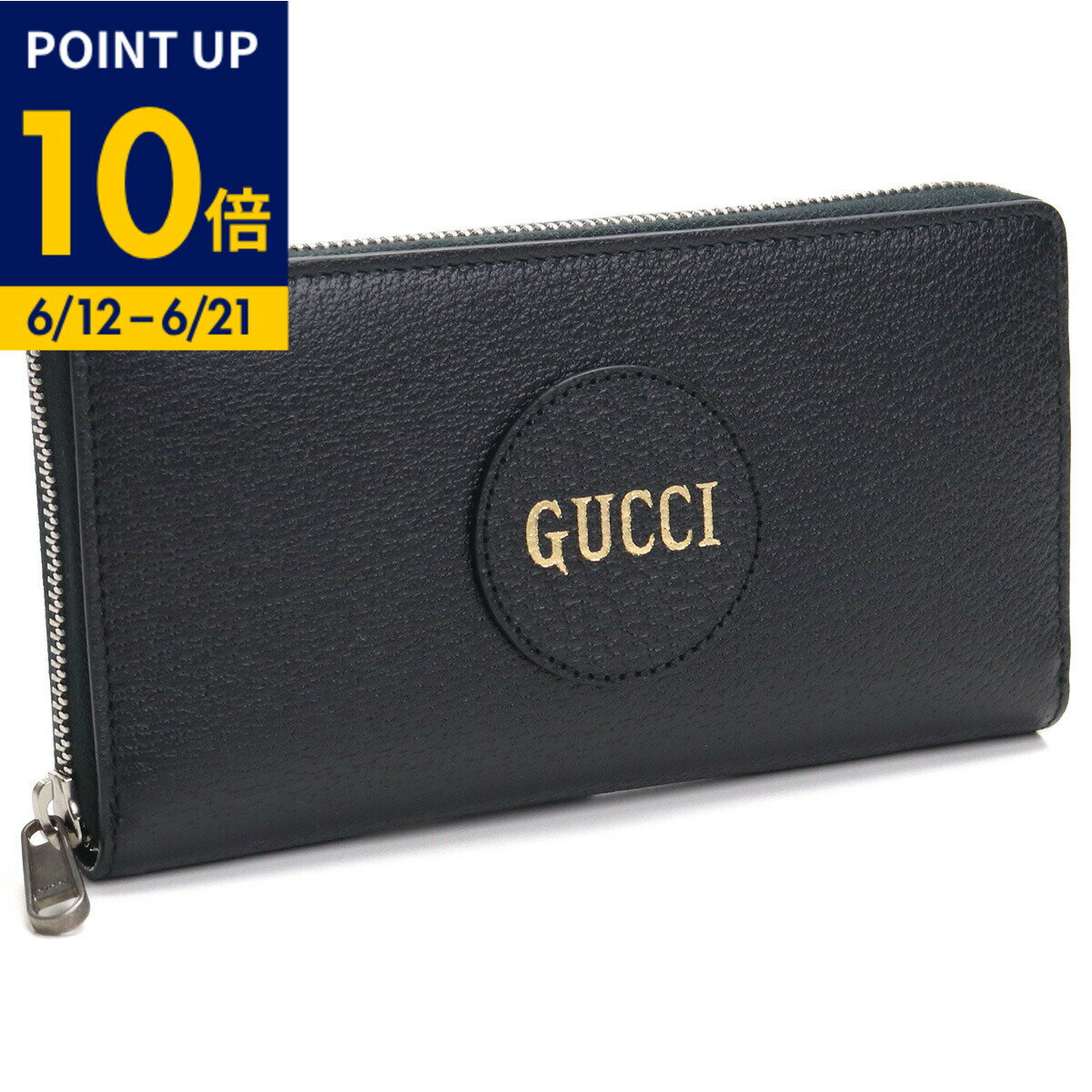 Rakuten - 【父の日ポイント10倍】GUCCI グッチ 長財布ラウンドファスナー 644102 DJ20N 1000 RETROSPECTIVE メンズ ブラック
