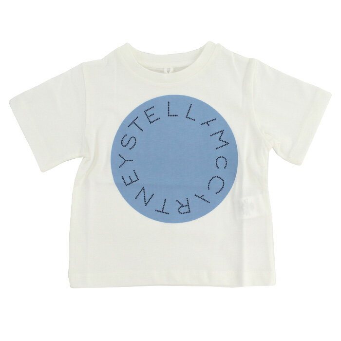 ステラマッカートニー STELLA MCCARTNEY ベビー－T－シャツ TS8C01　Z0434　101 ホワイト系 ブルー系 kb-01 sm-02