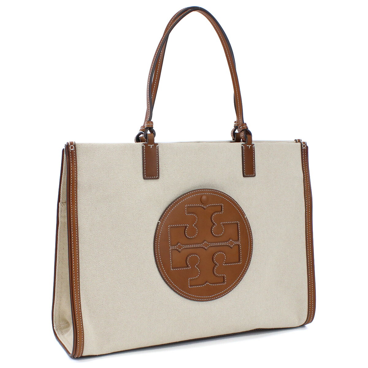 トリーバーチ トートバッグ レディース トリーバーチ TORY BURCH ELLA CANVAS TOTE トートバッグ 87355 928 ELLA CANVAS TOTE 通学鞄 通勤鞄 大容量 NATURAL-CLASSIC CUOI ベージュ系 bag-01 gif-03w