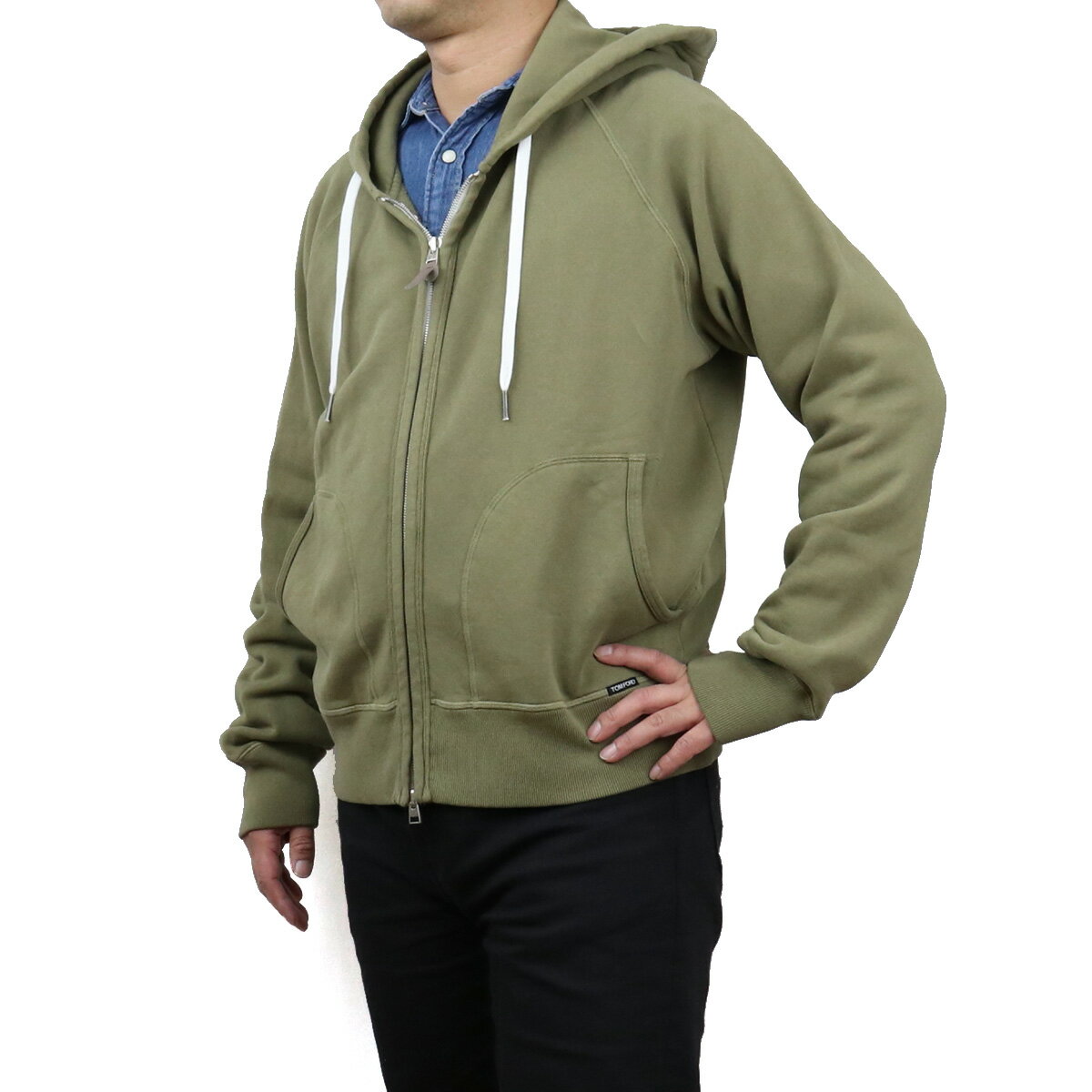 トム フォード TOM FORD メンズ−パーカー TFJ986 BY265 V46 カーキ luxu-01 apparel-01