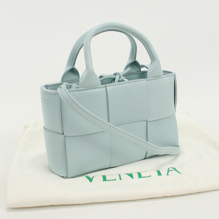 【中古美品】BOTTEGA VENETA ボッテガ・ヴェネタ トートバッグ 729029 イントレチャート キャンディー アルコ イントレチャート レディース ブルー