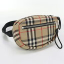 【中古・未使用】BURBERRY バーバリー ボディバッグ 8014420 ベルトバッグ ヴィンテージチェック ユニセックス ベージュ