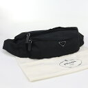 【中古良品】PRADA プラダ ボディバッグ ベルトバッグ ユニセックス ブラック