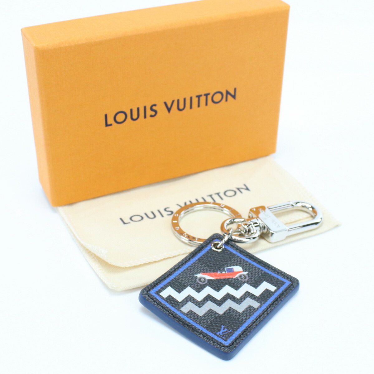 【中古良品】ルイヴィトン(LOUIS VUITTON)キーリング グラフィット イリュストレ アナプルナ 真鍮 M00030 BC0166【ランク：A】 us-2 メンズ レディース