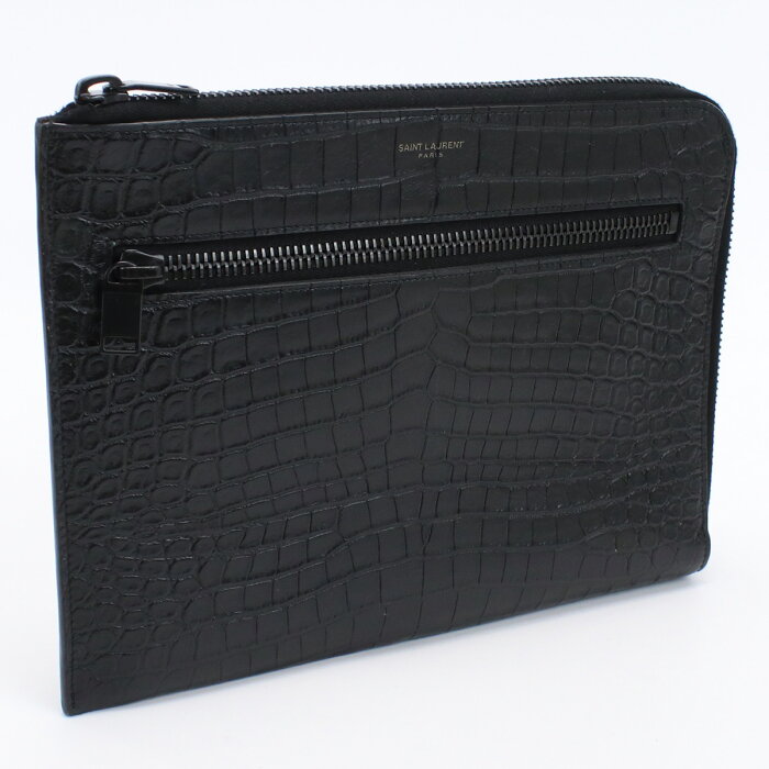 【中古良品】サンローラン(SAINT LAURENT) クラッチバッグ ブランド レザー 479964 ブラック【ランク：A】 us-2