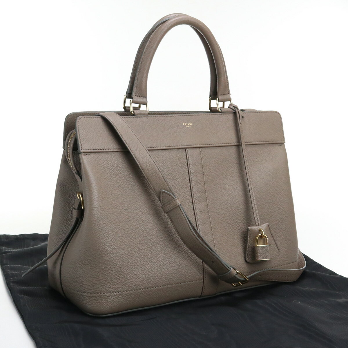 【中古良品】セリーヌ(CELINE) ミディアムカバドゥフランス レザー 192663 【ランク：A】 us-2 2WAY ショルダー レディース