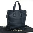 【中古】フェンディ(FENDI) ブランド セレリア トートバッグ レザー 7VA377 ネイビー【ランク:AB】 us-2 2WAY ショルダー