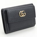 【中古良品】グッチ(GUCCI)三つ折り財布 GGマーモント