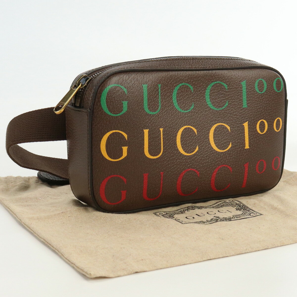 【5/18-20日限定！P10倍】【中古・未使用】グッチ(GUCCI) 100周年記念ベルトバッグ ブランド ボディバッグ 602695 【ランク：S】 us-1