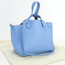 【中古美品】ロエベ(LOEWE) ハンモック ナゲット　ハンドバッグ　ブランド レザー A538H04X02 ブルー系【ランク：S】 us-1 2WAY ショルダー レディース