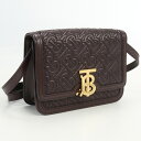 【4/27 9：59迄！ポイント10倍】【中古良品】バーバリー(BURBERRY) TB ショルダーバッグ レザー ブランド ブラウン系　【ランク：A】 us-2 レディース