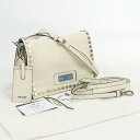 【中古良品】プラダ(PRADA) エティケット 2WAYバッグ レザー 1BD082 PE0 F0SCC ホワイト系　【ランク：A】 us-2 レディース