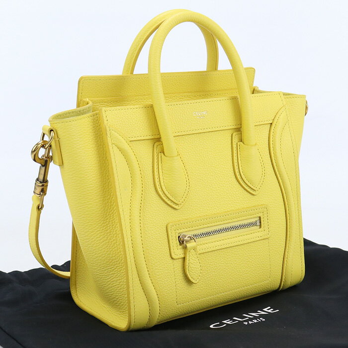 【5/18-20日限定！P10倍】【中古良品】セリーヌ(CELINE) ラゲージナノ ブランド トートバッグ 18924 3DRU 11CT 【ランク：A】 us-2 2WAY ショルダー レディース