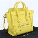 【中古良品】セリーヌ(CELINE) ラゲージナノ ブランド トートバッグ 18924 3DRU 11CT 【ランク：A】 us-2 2WAY ショルダー レディース