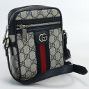 【中古美品】グッチ(GUCCI) オフィディア GGショルダーバッグ PVC 598127 ネイビー系　【ランク：S】 us-1 レディース