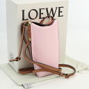 【中古】ロエベ(LOEWE) ゲートポケット　ブランド レザー 109.30BZ42 ピンク系　【ランク：AB】 us-2 レディース