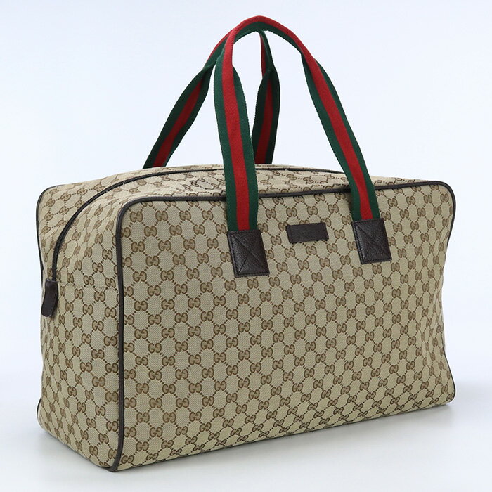 【中古良品】グッチ(GUCCI) GGキャンバス ボストンバッグ キャンバス 146310 ベージュ系　【ランク：A】 us-2 メンズ レディース