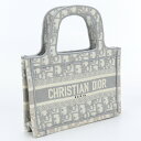 【中古良品】ディオール(Christian Dior) ブックトート バッグ ミニ ジャガード グレー系 【ランク:A】 us-2 レディース