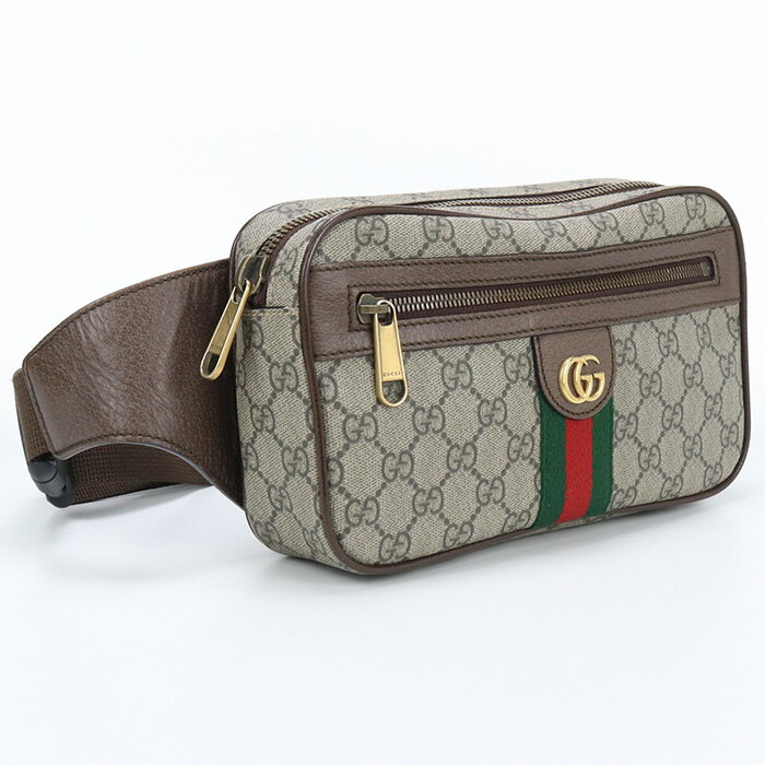 【中古良品】グッチ(GUCCI) オフィディア GGベルトバッグ GGスプリーム 574796 97SIT 8747 ブラウン系　【ランク：A】 us-2 メンズ 1