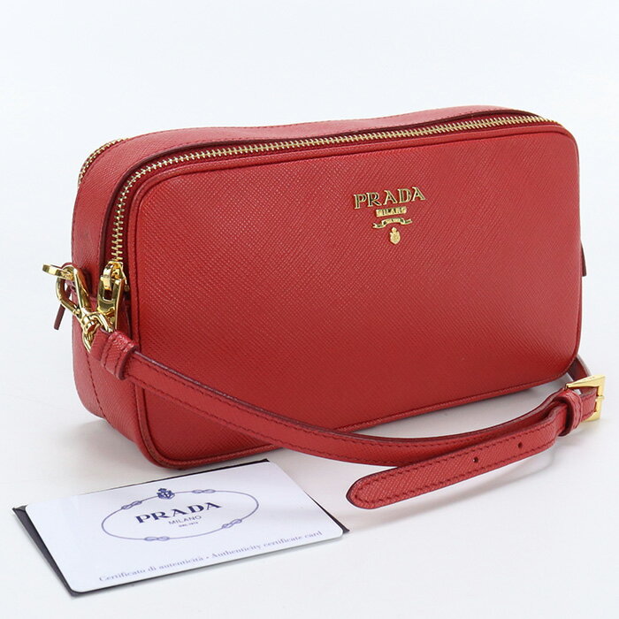 【中古】プラダ(PRADA) ショルダーバッグ サフィアーノ 1NF002 【ランク：AB】 us-2 レディース