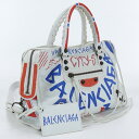 【中古良品】バレンシアガ(BALENCIAGA) グラフィティ クラシックシティ レザー 431621 9060 ホワイト系　【ランク：A】 us-2 2WAY ショルダー レディース