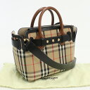 【中古良品】バーバリー(BURBERRY) ノバチェック 2WAYトートバッグ コットン 8021274 ベージュ系　【ランク：A】 us-2 2WAY ショルダー レディース