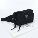 【中古良品】プラダ(PRADA) ベルトバッグ ボディバッグ 2VL977 F0002 ブラック【ランク：A】 us-2 メンズ