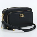 【中古美品】ディオール(Christian Dior) カロ ダブルポーチ ショルダーバッグ カーフ S7431UBAE 900U ブラック【ランク:S】 us-1 レディース