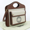 【中古】バーバリー(BURBERRY) ミニ ポケットバッグ キャンバス 8028062 【ランク:AB】 us-2 2WAY ショルダー レディース