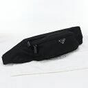 【中古良品】プラダ(PRADA) ベルトバッグ ナイロン 2VL132 ブラック系【ランク:A】 us-2 メンズ