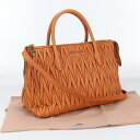 【中古良品】ミュウミュウ アウトレット(MIUMIU(OUTLET)) マテラッセ 2WAYトートバッグ レザー RN1016 N88 オレンジ【ランク:A】 ...