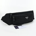 【中古良品】プラダ(PRADA) ベルトバッグ ナイロン 2VL132 973 F0002 ブラック【ランク:A】 us-2 メンズ