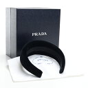 【中古良品】プラダ(PRADA) ヘッドバンド ベルベット ブラック　1IH016 068 F0002 【ランク：A】 us-2 レディース