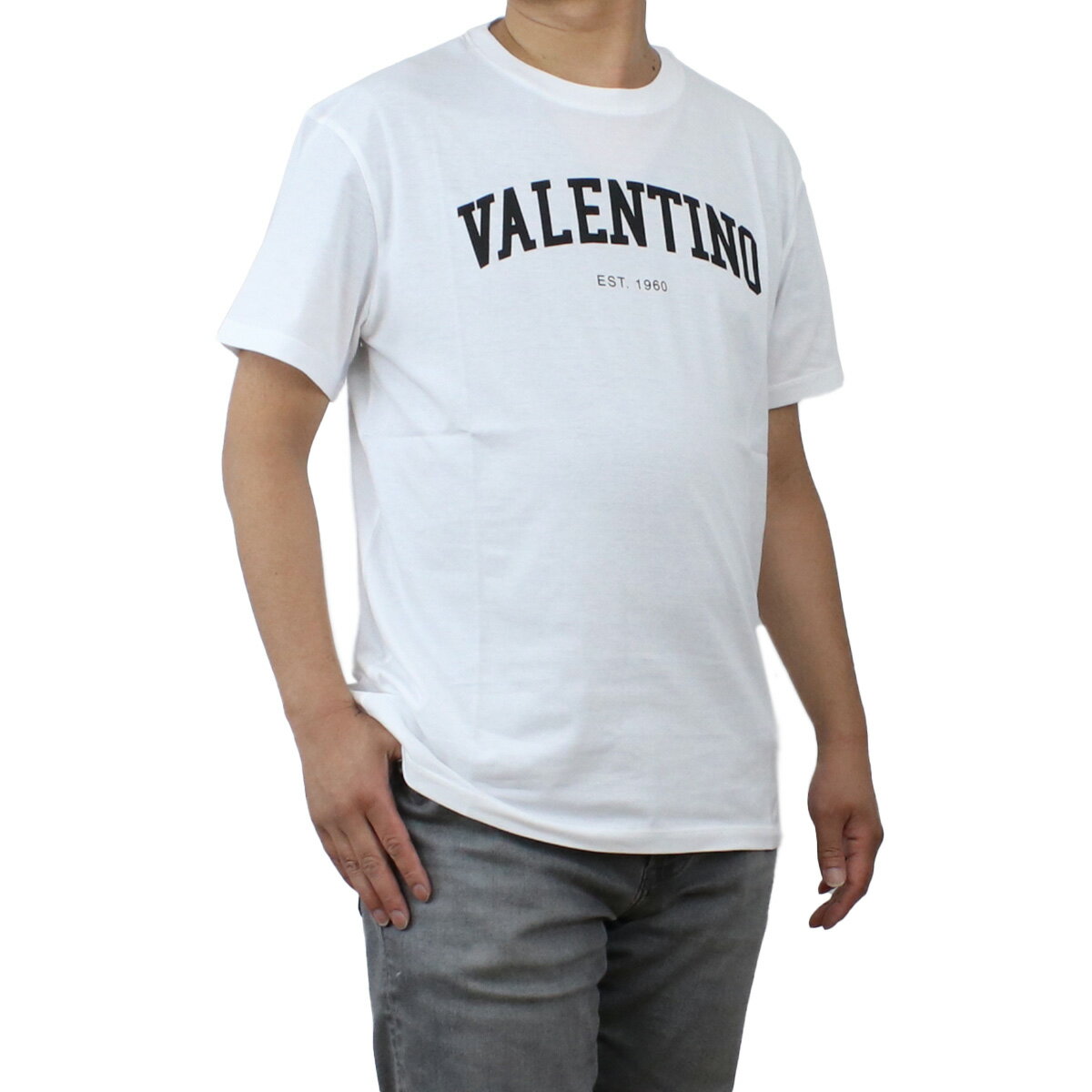 ヴァレンティノ VALENTINO メンズ－Tシャツ 白Tシャツ ブランド 2V3MG13D 964 A01 ホワイト系 ts-01 父の日 sm-02