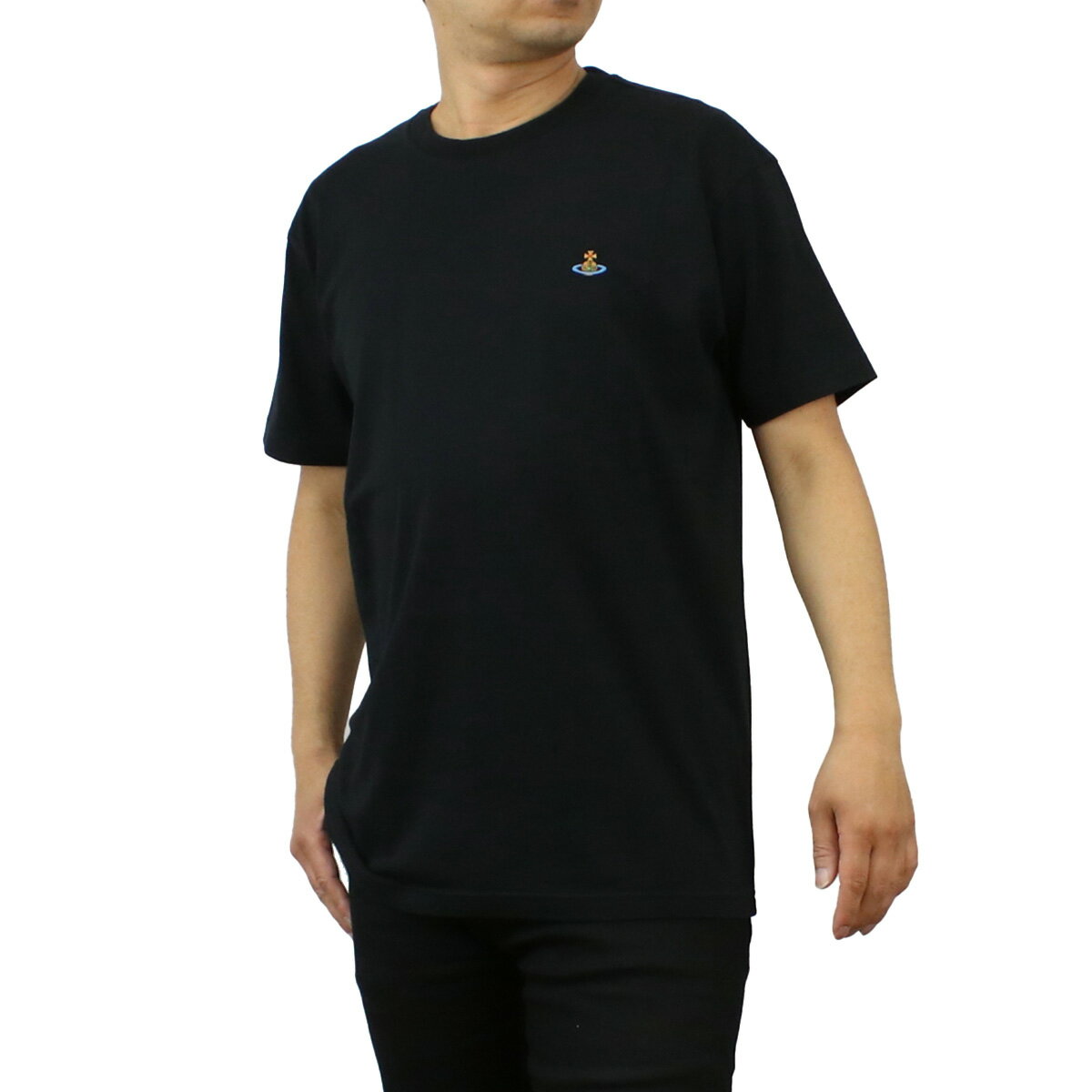 ヴィヴィアン・ウエストウッド Vivienne Westwood メンズ－Tシャツ ブランド 3G010006　J001M　N401 BLACK ブラック ts-01 父の日 sm-02