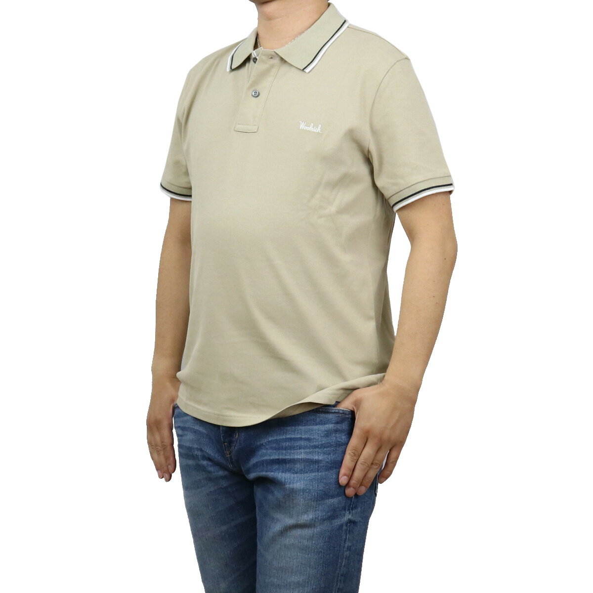 【夏SALE!!!】 ウールリッチ WOOLRICH メンズ−ポロシャツ WOPO0029MR　UT2144　723 ベージュ系 polo-01 apparel-01 FS-04