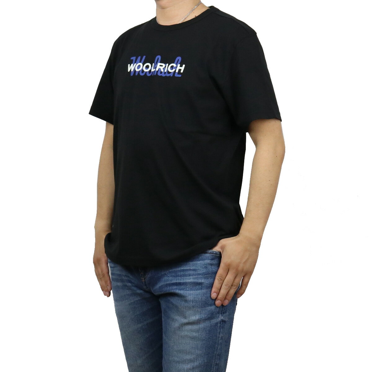 【夏SALE!!!】 ウールリッチ WOOLRICH メンズ−Tシャツ ブランドロゴ WOTE0048MR　UT1486　100 ブラック ts-01 apparel-01 FS-04