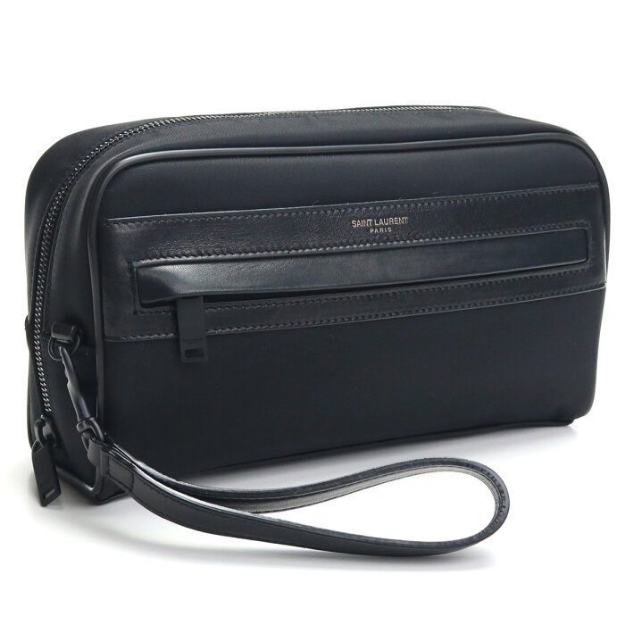 サンローラン SAINT LAURENT セカンドバッグ 635166 2NC3Z 1000 ブラック bos-14 seco-01 メンズ 229SS