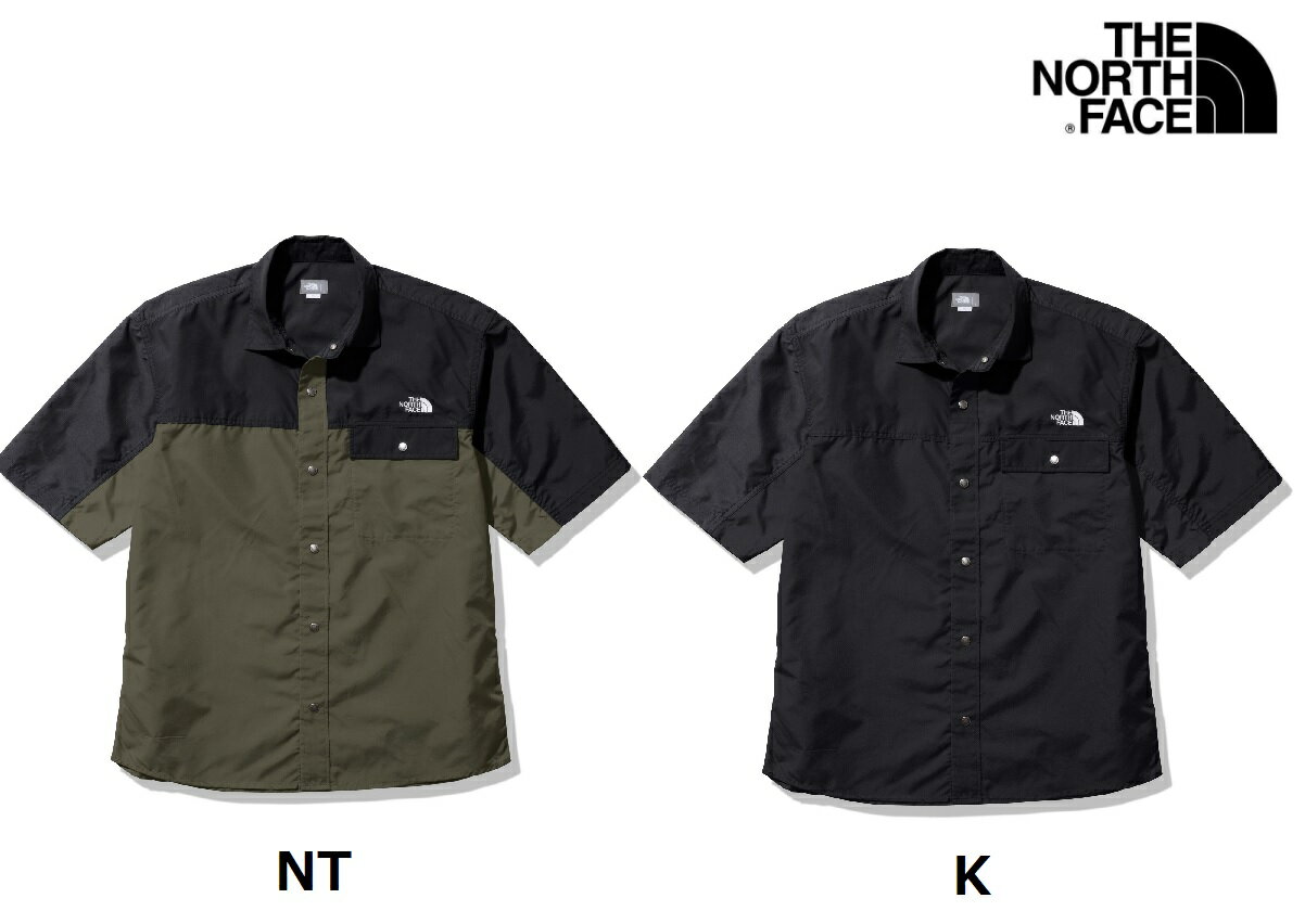 THE NORTH FACE (ノースフェイス) NR22331 (メンズ) ショートスリーブヌプシシャツ/ S/S Nuptse Shirt/半袖シャツ/2024SS