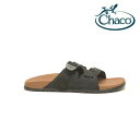 Chaco チャコ/Ms Lowdown Leather Slide/メンズ ローダウンレザースライド/ブラック/国内正規品/コンフォートサンダル