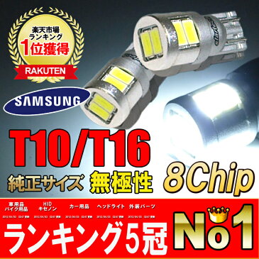 LEDバルブ 2個セット T10 8W ウェッジ球 ヴェルファイア アルファード ハイエース led バルブ t10 カー用品 ledバルブ ポジションランプ ナンバー灯 ルームランプ ヘッドライト