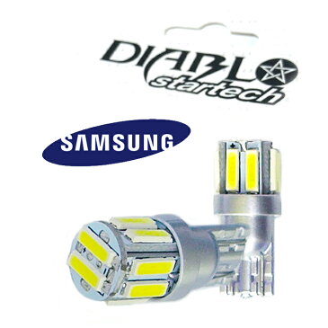 startech 5W級 T10 LED バルブ ウエッジ球 SAMSUNG 7020 10連×2SMD 20チップ搭載 ヴェルファイア アルファード ハイエース ヘッドライト ランプ テール