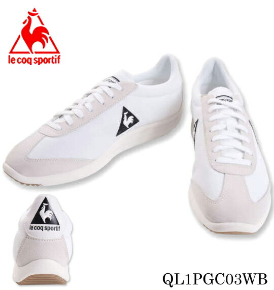 大きいサイズ メンズ LE COQ SPORTIF(ルコック) スニーカー(クオーツエイル) ホワイト×ブラック 45/29cm 送料無料