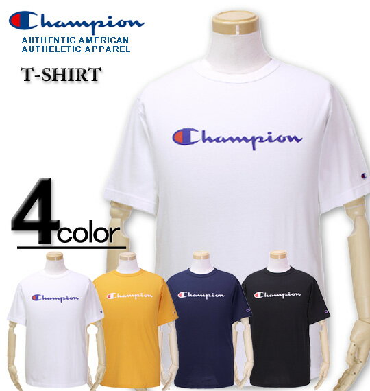 大きいサイズ メンズ Champion(チャンピオン) ベーシック ロゴプリントTシャツ 半袖 3L 4L 5Lのサムネイル