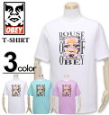 大きいサイズ メンズ OBEY(オベイ) Tシャツ 半袖 HOUSE OF OBEY/XL XXL