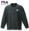 大きいサイズ メンズ FILA GOLF タイポプリント モックネック長袖シャツ ブラック 3L 4L 5L 6L 送料無料