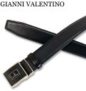 【全品10%OFFクーポン】大きいサイズ メンズ GIANNI VALENTINO(ジャンニバレンチノ) フィットバックルベルト ブラック 4L/～150cm