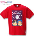 大きいサイズ メンズ PeKo&PoKo プリント半袖Tシャツ レッド 3L 4L 5L 6L 8L