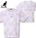 大きいサイズ メンズ KANGOL(カンゴール) タイダイ柄プリント半袖Tシャツ ピンク 3L 4L 5L 6L 8L 送料無料